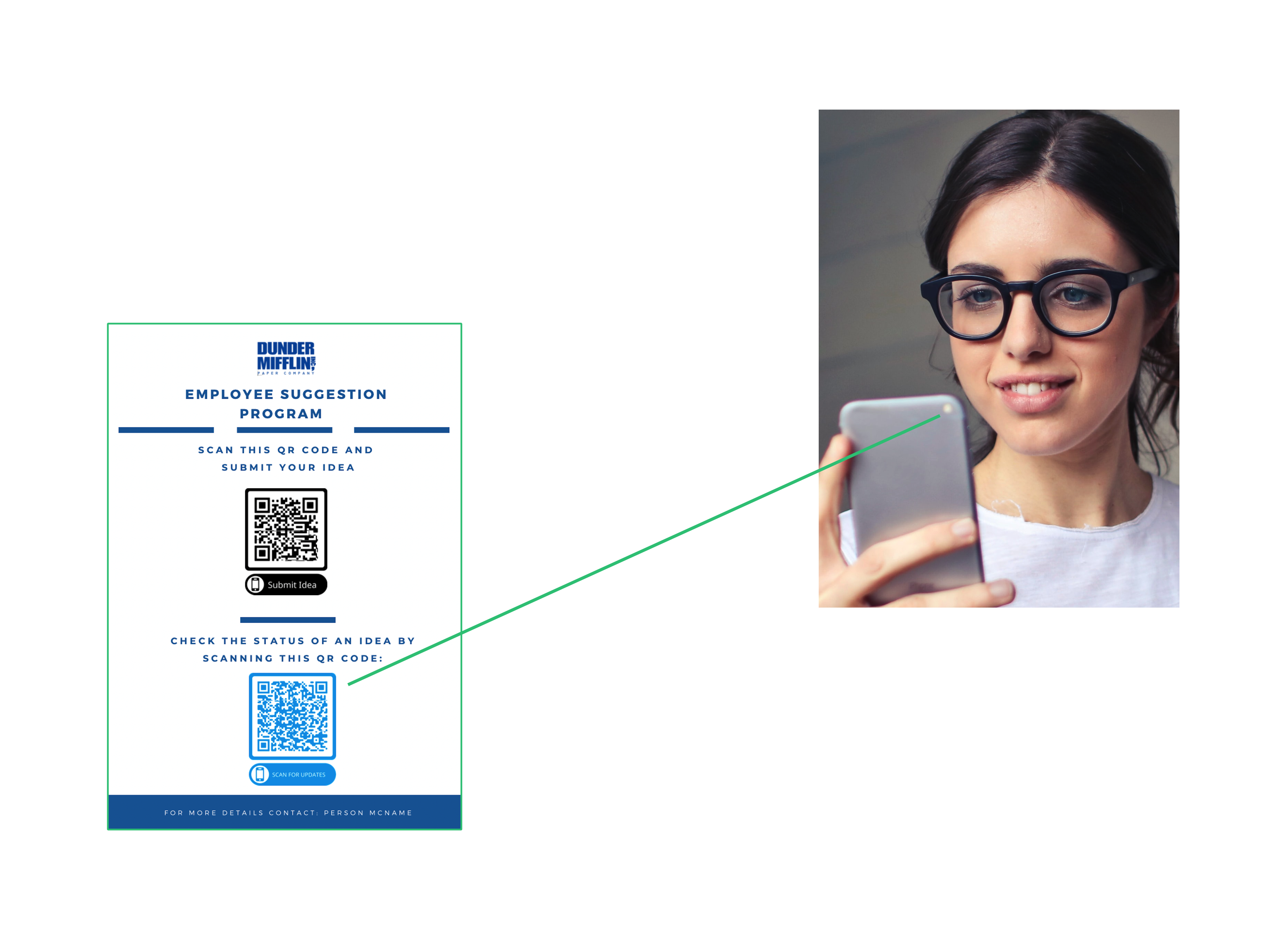 Check idea status with qr code 2022